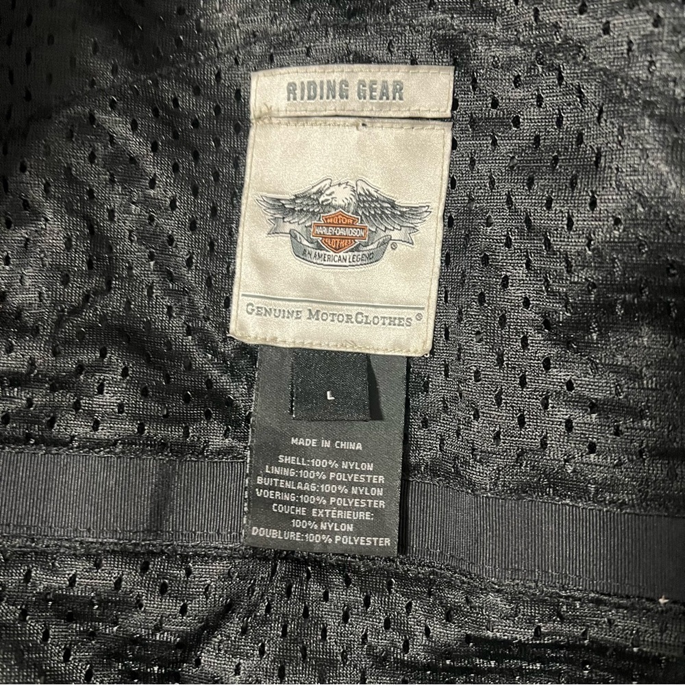 Harley Davidson RCS FUNCTIONAL Shell Jacket Women's Size Large Black Reflective - Picture 8 of 14